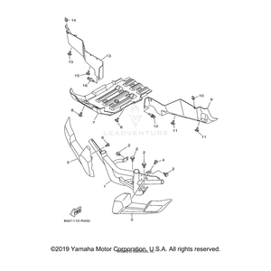 Bar, Carry Front by Yamaha 1XD-F845N-01-00 OEM Hardware 1XD-F845N-01-00 Off Road Express