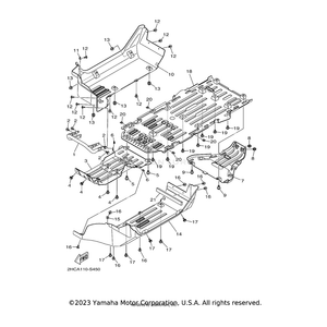 Bar, Carry Front by Yamaha 2HC-F845N-00-00 OEM Hardware 2HC-F845N-00-00 Off Road Express