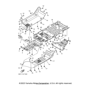 Bar, Carry Front by Yamaha 2HC-F845N-10-00 OEM Hardware 2HC-F845N-10-00 Off Road Express