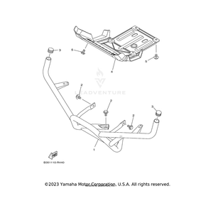 Bar, Carry Front by Yamaha 2MB-F845N-00-00 OEM Hardware 2MB-F845N-00-00 Off Road Express