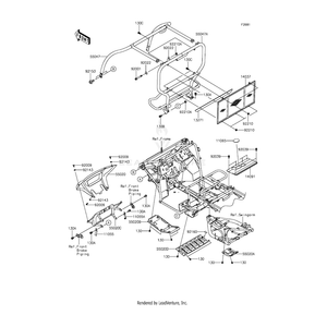 Bar-Comp,Front,T.S.Red by Kawasaki 55047-0006-16I OEM Hardware 55047-0006-16I Off Road Express Drop Ship