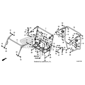 Bar, Left Front Torso by Honda 71820-HL4-F00 OEM Hardware 71820-HL4-F00 Off Road Express Peach St