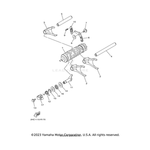 Bar, Shift Fork Guide 1 by Yamaha 3D8-18531-00-00 OEM Hardware 3D8-18531-00-00 Off Road Express