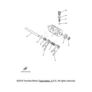 Bar, Shift Fork Guide 1 by Yamaha 4KB-18531-01-00 OEM Hardware 4KB-18531-01-00 Off Road Express