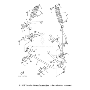 Bar, Stabilizer by Yamaha 1XD-G7491-00-00 OEM Hardware 1XD-G7491-00-00 Off Road Express