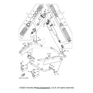 Bar, Stabilizer by Yamaha 2HC-G7491-20-00 OEM Hardware 2HC-G7491-20-00 Off Road Express