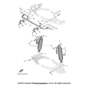 Bar, Stabilizer by Yamaha BG4-G7491-01-00 OEM Hardware BG4-G7491-01-00 Off Road Express