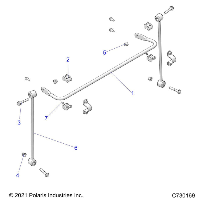 Bar-Stabilizer,Front,M.Blk by Polaris