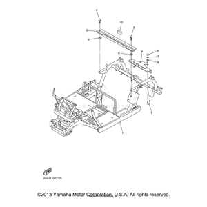 Bar, Tow by Yamaha JW4-F722B-00-00 OEM Hardware JW4-F722B-00-00 No Longer Available