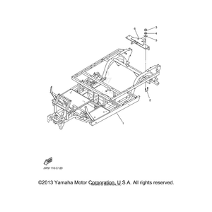 Bar, Tow by Yamaha JW5-F722B-00-00 OEM Hardware JW5-F722B-00-00 No Longer Available