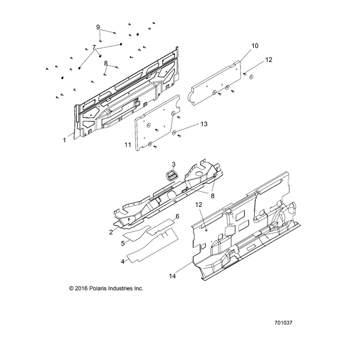 Barrier-Foam,Floor,Rear,Right by Polaris