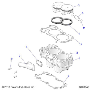 Base Gasket by Polaris 5253037 OEM Hardware P5253037 Off Road Express