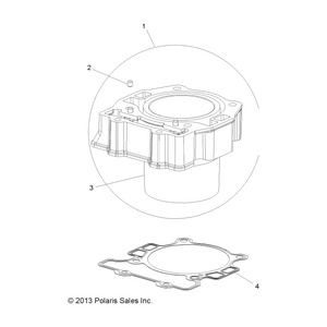 Base Gasket by Polaris 5255283 OEM Hardware P5255283 Off Road Express