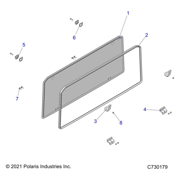 Base-L&Amp;R,Wshld,Rear,Gt by Polaris