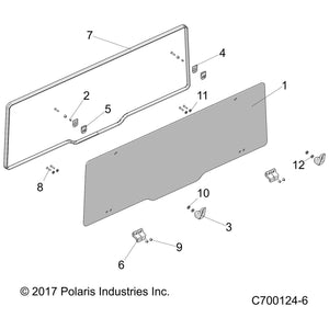 Base-L&Amp;R,Wshld,Rear,Ttn by Polaris 5439917 OEM Hardware P5439917 Off Road Express