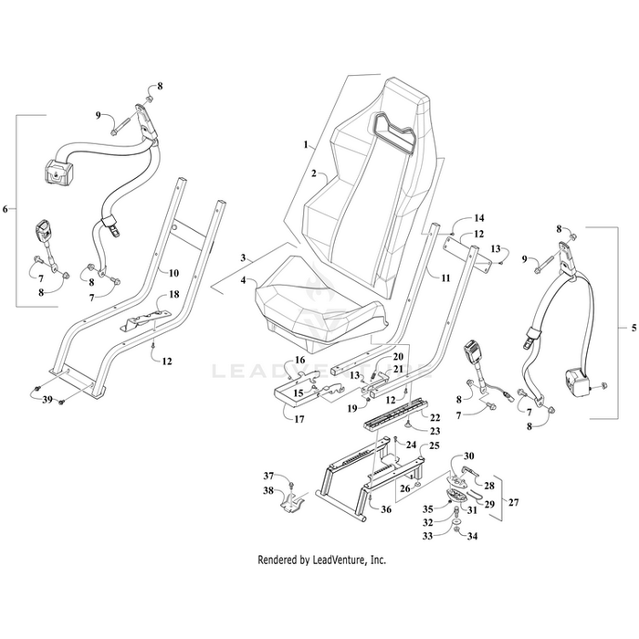 Base,Seat Adjustment By Arctic Cat