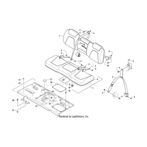 Base, Seat By Arctic Cat 5506-663 OEM Hardware 5506-663 Off Road Express Drop Ship