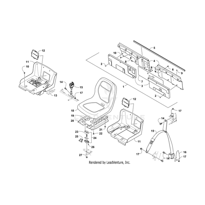 Base, Seat - Left By Arctic Cat