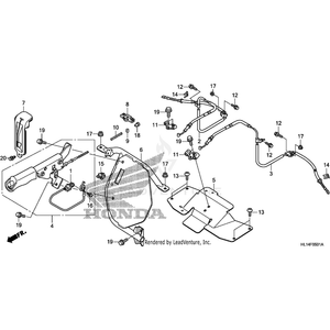 Base, Wire Guide by Honda 47572-HL1-A50 OEM Hardware 47572-HL1-A50 Off Road Express Peach St