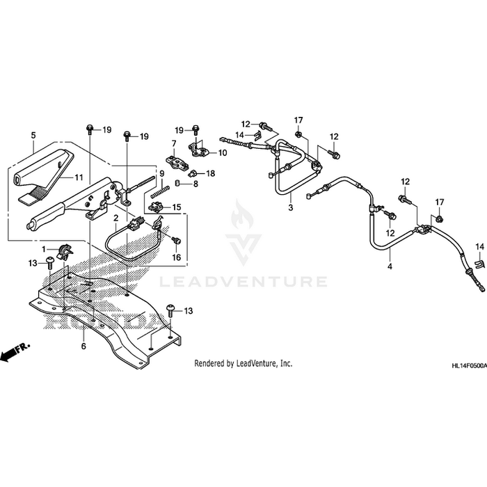 Base, Wire Guide by Honda