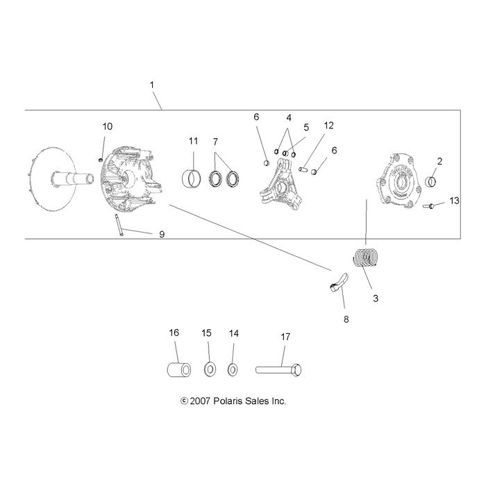 Basic Clutch Assembly, Narrow by Polaris