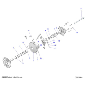 Basic Drive Clutch Assembly, 31 by Polaris 1323068 OEM Hardware P1323068 Off Road Express Drop Ship