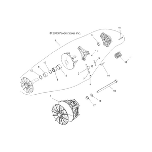 Basic Drive Clutch Bearing Asse by Polaris 1323193 OEM Hardware P1323193 Off Road Express