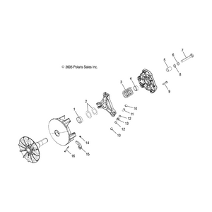 Basic Drive Clutch, Wide by Polaris 1322522 OEM Hardware P1322522 Off Road Express Drop Ship