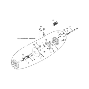 Basic Ebs Drive Ctch Assembly by Polaris 1323096 OEM Hardware P1323096 Off Road Express Drop Ship