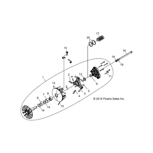 Basic Ebs Drive Ctch Assembly by Polaris 1323181 OEM Hardware P1323181 Off Road Express Drop Ship