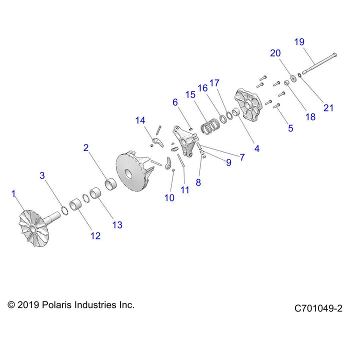 Basic Ebs Drive Ctch Assembly by Polaris