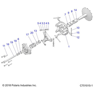 Basic Ebs Drive Ctch Assembly by Polaris 1323283 OEM Hardware P1323283 Off Road Express Drop Ship