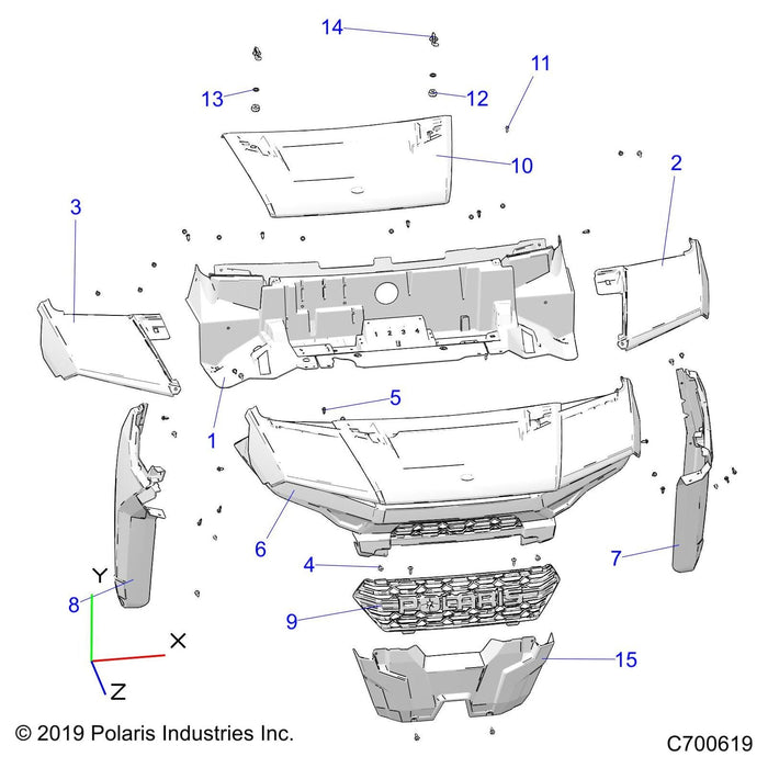 Basic Hood, Titanium Metallic by Polaris