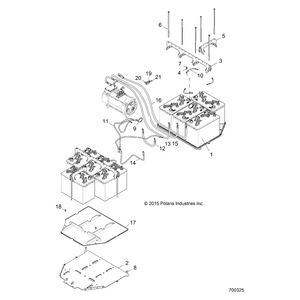 Battery, 12 Volt by Polaris 4014126 OEM Hardware P4014126 Off Road Express