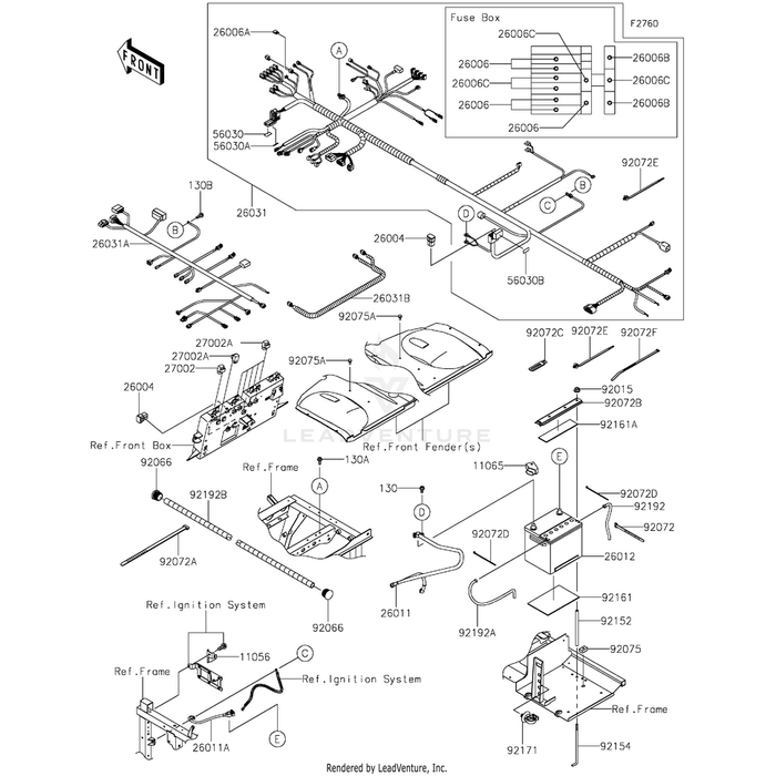 Battery,12V 32Ah by Kawasaki