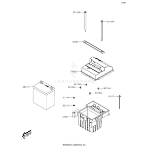 Battery,38B19L-Mf by Kawasaki 26012-Y006 OEM Hardware 26012-Y006 Off Road Express Drop Ship