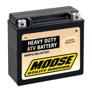 Battery AGM Pre Filled Maintenance Free 310 CCA by Moose Utility 2113-0052 AGM Battery 21130052 Parts Unlimited Drop Ship