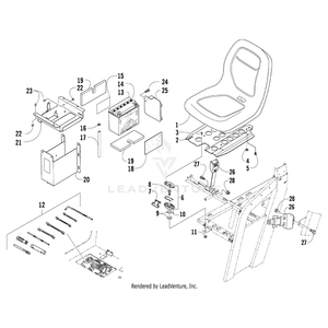 Battery - Assembly By Arctic Cat 0745-059 OEM Hardware 0745-059 Off Road Express Drop Ship