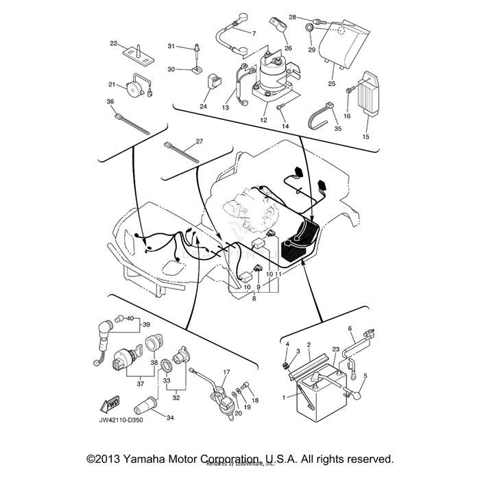 Battery Assembly (Gc-24, 12V) by Yamaha