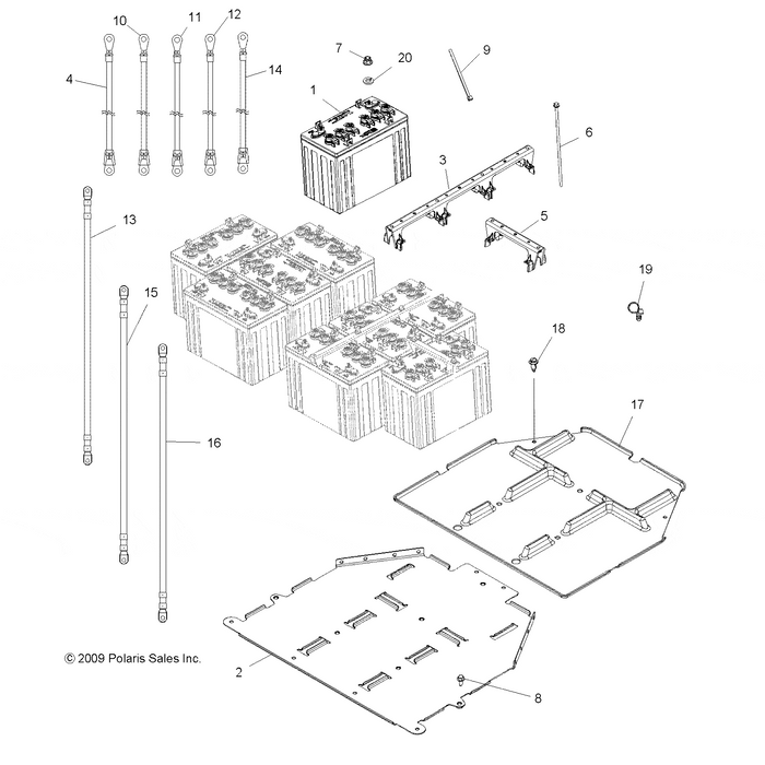 Battery Cable, Long by Polaris