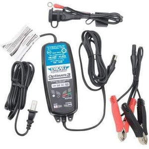 Battery Charger w/ Tester Optimate 3 by Drag Specialties 3807-0254 Battery Charger 38070254 Parts Unlimited