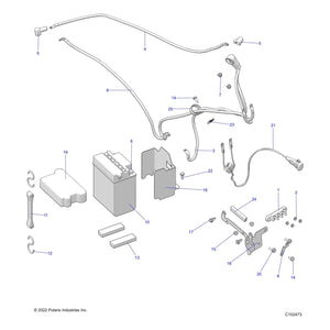 Battery Cover by Polaris 5431769 OEM Hardware P5431769 Off Road Express