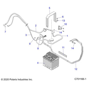 Battery, Flooded 530 Cca, Europ by Polaris 4015591 OEM Hardware P4015591 Off Road Express