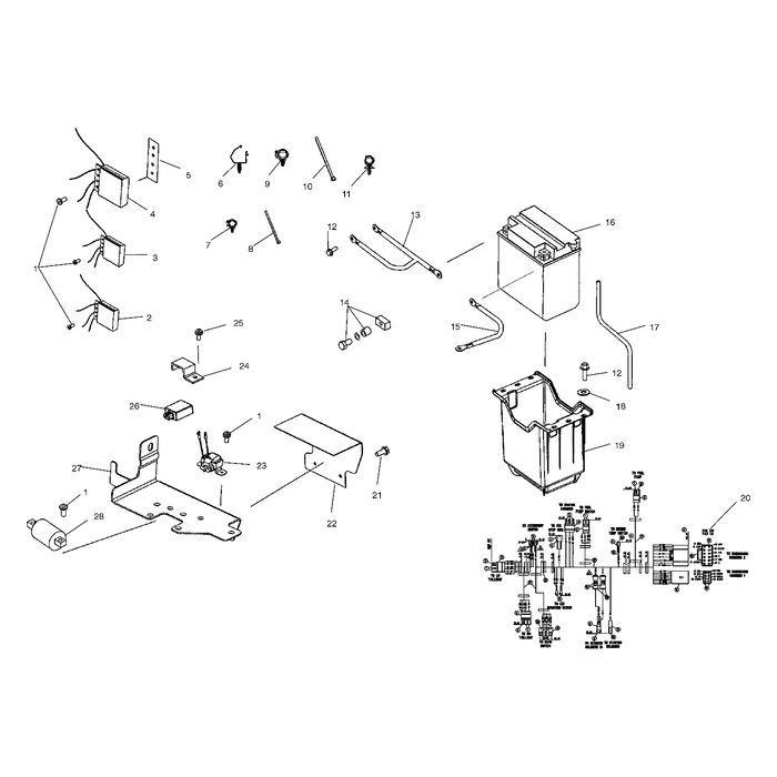 Battery/Frame/Engine Cable by Polaris