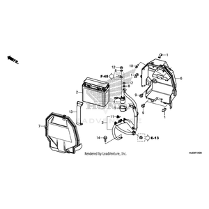 Battery (Gyz20H-A) (Yuasa) (Msds) by Honda 31500-HL6-A01 OEM Hardware 31500-HL6-A01 Off Road Express Drop Ship