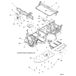 Battery Mount Bracket, Black by Polaris 5260378-329 OEM Hardware P5260378-329 Off Road Express