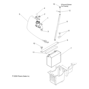 Battery Strap Bracket by Polaris 5248374 OEM Hardware P5248374 Off Road Express