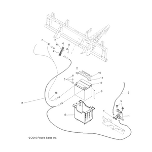 Battery Strap Bracket by Polaris 5253552 OEM Hardware P5253552 Off Road Express