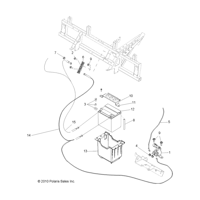 Battery Strap Bracket by Polaris