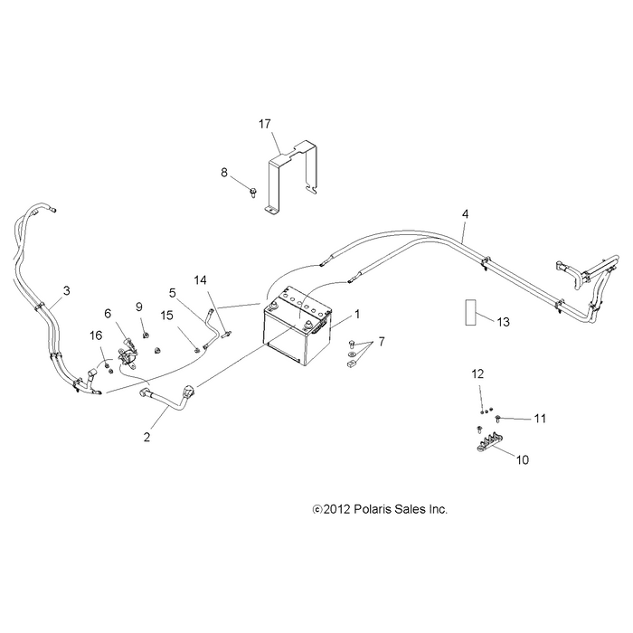 Battery Strap Bracket by Polaris